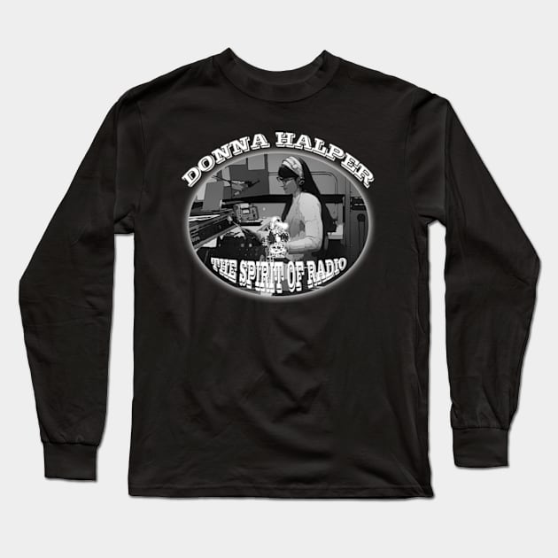 Rush - Donna Halper - The Spirit of Radio Long Sleeve T-Shirt by RetroZest